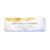 Transparente Rücksendeadresse der Wasserfarben (Vorne)