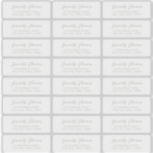 Transparente Rücksendeadresse für das Splage-Skrip Aufkleber (Vorderseite)