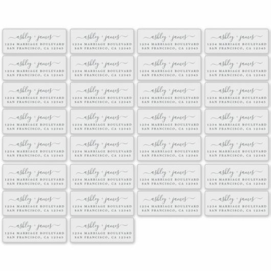 Transparente Rücksendeadressen-Aufkleber 3,42 x 1, Aufkleber (Vorderseite)