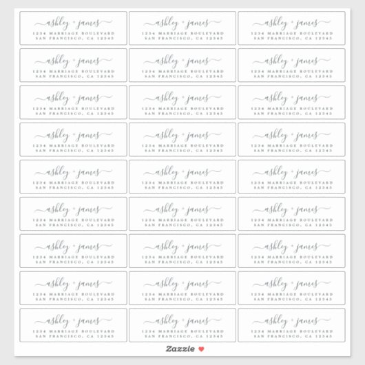 Transparente Rücksendeadressen-Aufkleber 4,45 x 1, Aufkleber (Blatt)