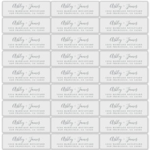 Transparente Rücksendeadressen-Aufkleber 4,45 x 1, Aufkleber