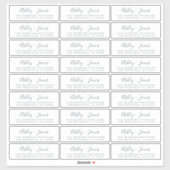 Transparente Rücksendeadressen-Aufkleber 4,45 x 1, Aufkleber (Blatt)