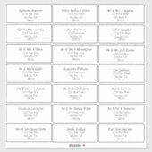 Transparente Schlichte Empfängeradressen Aufkleber (Blatt)