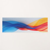 Transparente schwebende Formen in Primärfarben Yogamatte (Vorderseite (Horizontal))