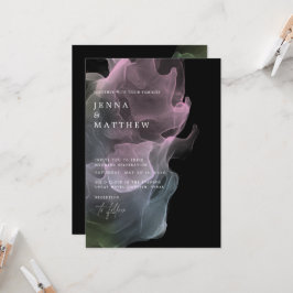 Transparente Seide Moderne Hochzeit Einladung