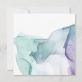 Transparente Seidendusche - Einladung (Rückseite)