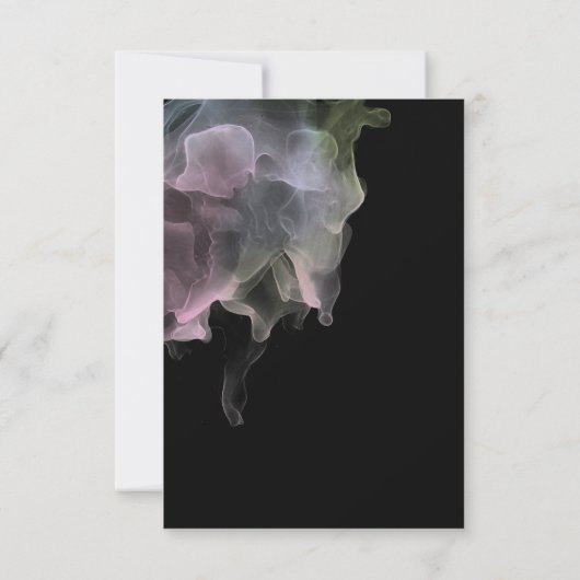 Transparente Silk Elegant Save the Date Card Einladung (Rückseite)