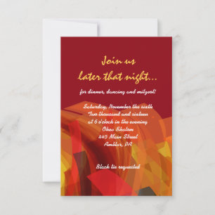 Transparente Star Bat Bar Mitzvah Party Card Einladung