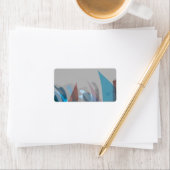 Transparente Star Bat Bar Mitzvah Rücksendeadresse Adressaufkleber (Insitu)