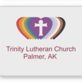 Transparente Trinity- und RIC-Aufkleber Aufkleber (Vorderseite)