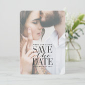 transparente Verglasung elegant modern Save The Date (Stehend Vorderseite)