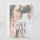 transparente Verglasung elegant modern Save The Date (Vorderseite)
