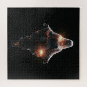 Transparente weibliche Entität im Universum Puzzle (Horizontal)