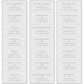 Transparente Weihnachtskartenadressen Aufkleber (Vorderseite)