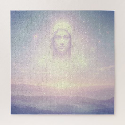 Transparenter Angelic Male Spirit erscheint in Sky Puzzle (Vertikal)