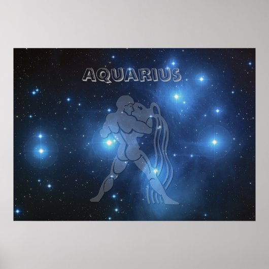 Transparenter Aquarius Poster (Vorne)