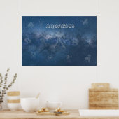 Transparenter Aquarius Poster (Küche)