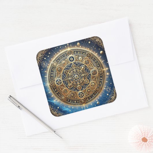 transparenter Aufkleber mit ej gold (Umschlag)