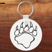 Transparenter Bärenpaw-Schlüsselanhänger Schlüsselanhänger (Vorderseite)