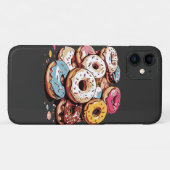 Transparenter Donuts-Sticker Case-Mate iPhone Hülle (Rückseite (Horizontal))