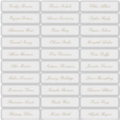 Transparenter goldener klassischer, eleganter Gast Aufkleber