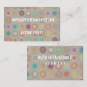 Transparenter Hintergrund für hellgraue Visitenkar Visitenkarte (Vorne/Hinten)