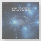 Transparenter Krebs Steinuntersetzer (Vorderseite)