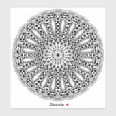 Transparenter Mandala-Aufkleber Aufkleber (Blatt)