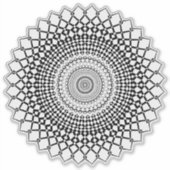 Transparenter Mandala-Aufkleber Aufkleber (Vorderseite)