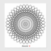 Transparenter Mandala-Aufkleber Aufkleber (Blatt)