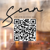 Transparenter Minimalistischer QR-Code für moderne Fensteraufkleber (Blatt 2)
