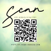 Transparenter Minimalistischer QR-Code für moderne Fensteraufkleber (Blatt 3)