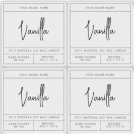 Transparenter moderner Kerzenaufkleber Aufkleber