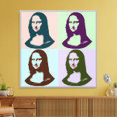 Transparenter Pop Art Mona Lisa Leinwand (Insitu (Wohnzimmer))