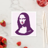 Transparenter Pop Art Mona Lisa Napkins Serviette (Beispiel)