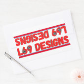 transparenter rechteckiger Aufkleber "LOGO L69 Des (Umschlag)