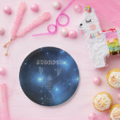 Transparenter Skorpion Pappteller (Party)