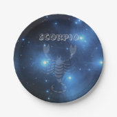 Transparenter Skorpion Pappteller (Vorderseite)