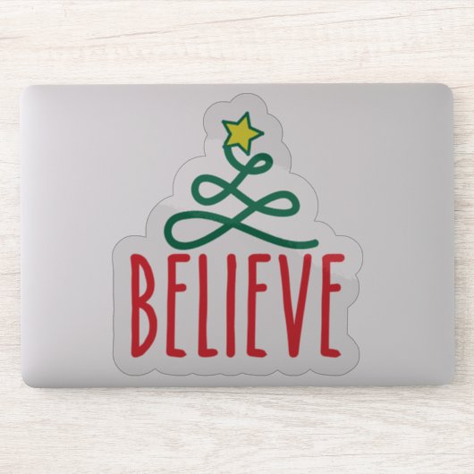 Transparenter Sticker für Weihnachten (Computer)