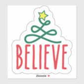 Transparenter Sticker für Weihnachten (Blatt)