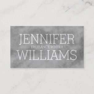 Transparenter Text des Wolkennebels Visitenkarte