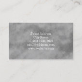 Transparenter Text des Wolkennebels Visitenkarte (Rückseite)