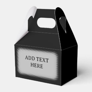 Transparenter Textfeld Favor Box Vorlage Geschenkschachtel