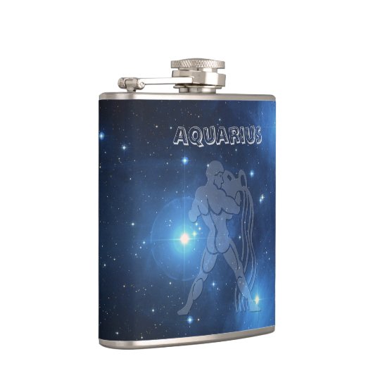 Transparenter Wassermann Flachmann (Rechts)