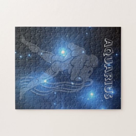 Transparenter Wassermann Puzzle (Horizontal)