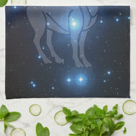 Transparenter Widder Geschirrtuch (Gefaltet)
