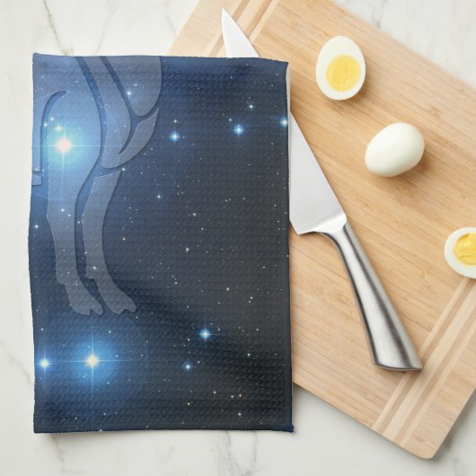 Transparenter Widder Geschirrtuch (Viertel Falte)