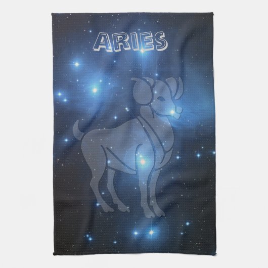 Transparenter Widder Geschirrtuch (Vertikal)