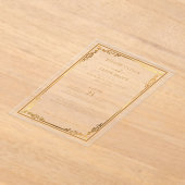 Transparentes Acryl mit minimalem Luxus Acryleinladungen (Ablage )