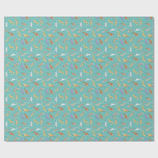 Transparentes Bartentmuster Geschenkpapier (Flach)